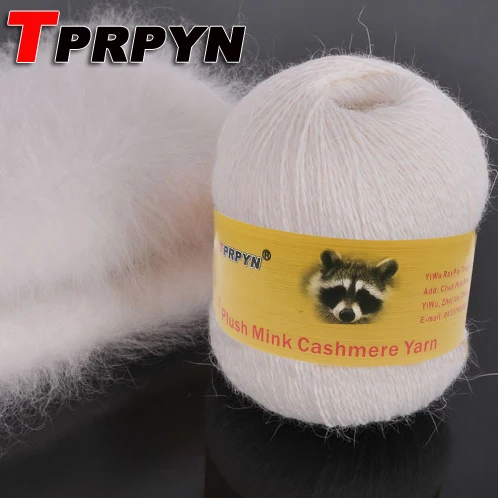 TPRPYN 100 г/2 шт натуральная норковая пряжа, роскошная меховая кашемировая пряжа, теплая, мягкая, дышащая, laine a tricoter NL1011