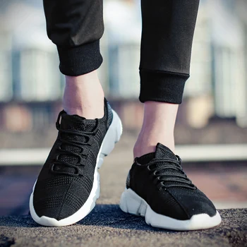 

ARUONET Male Casual Shoes Lightweight Breathable Fashion Men Shoes Summer Lace Up Wear-Resistant Men Sneakers Sapatilhas Homem