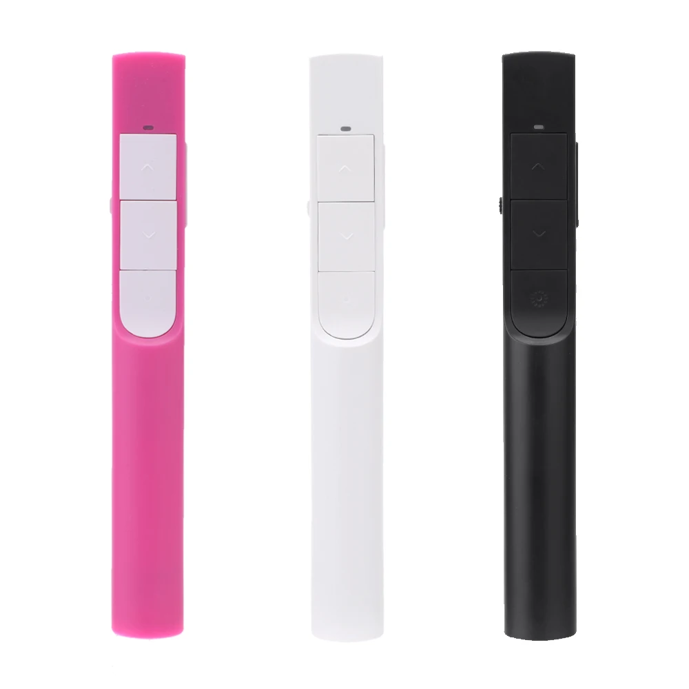 

2.4Ghz RF Wireless Optical Remote PPT Pointer 20m Control Distance Small-sized Lecture Speech Red Laser Pen for Windows Linux OS