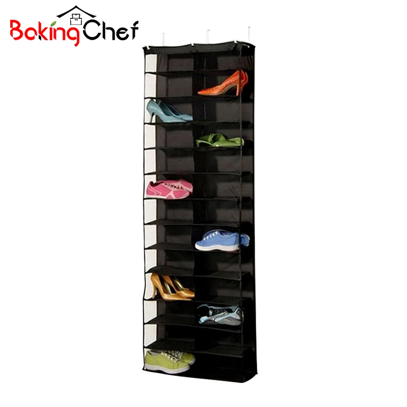 

BAKINGCHEF Home Hanging Storage Bag Behind Doors Clear 26 Pockets Case Shoes Sorting Organizer Wholesale Accessories Supplies