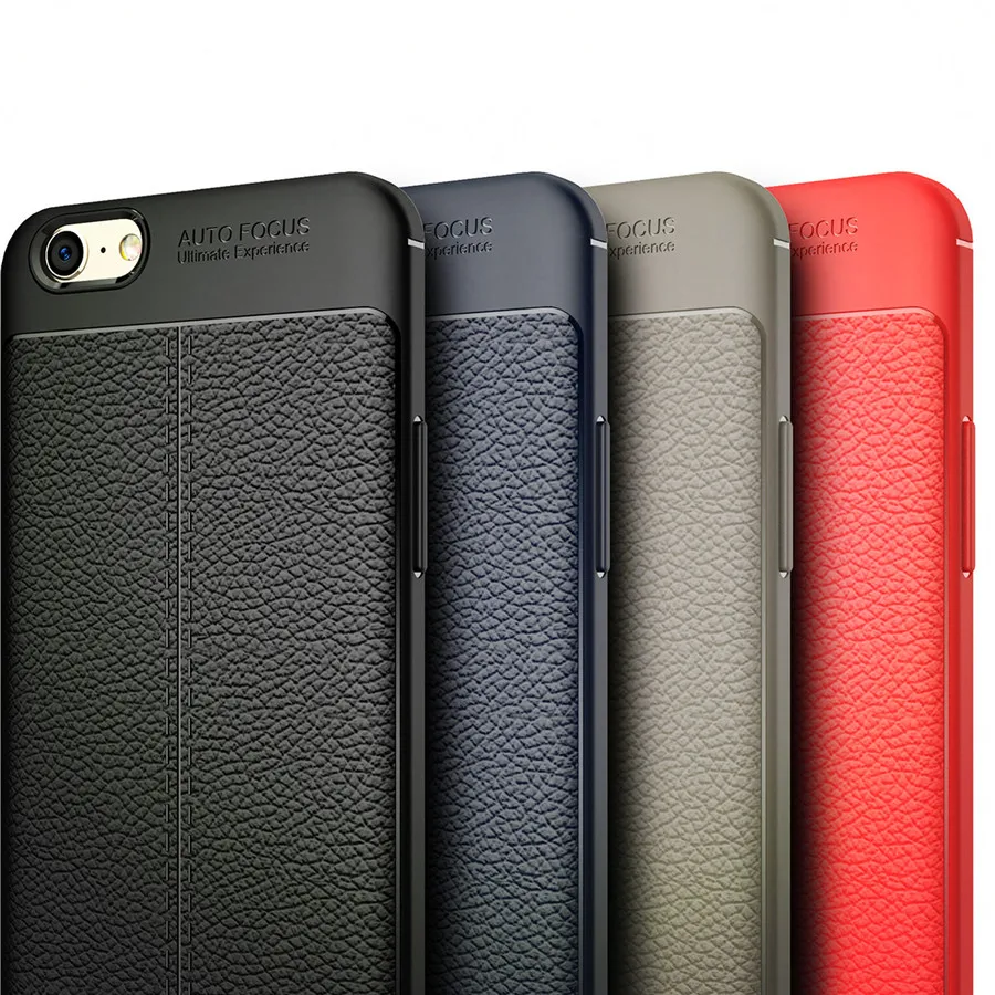 For Oppo A57 Cover Luxury Tpu Silicone Imitation Leather Phone Case For