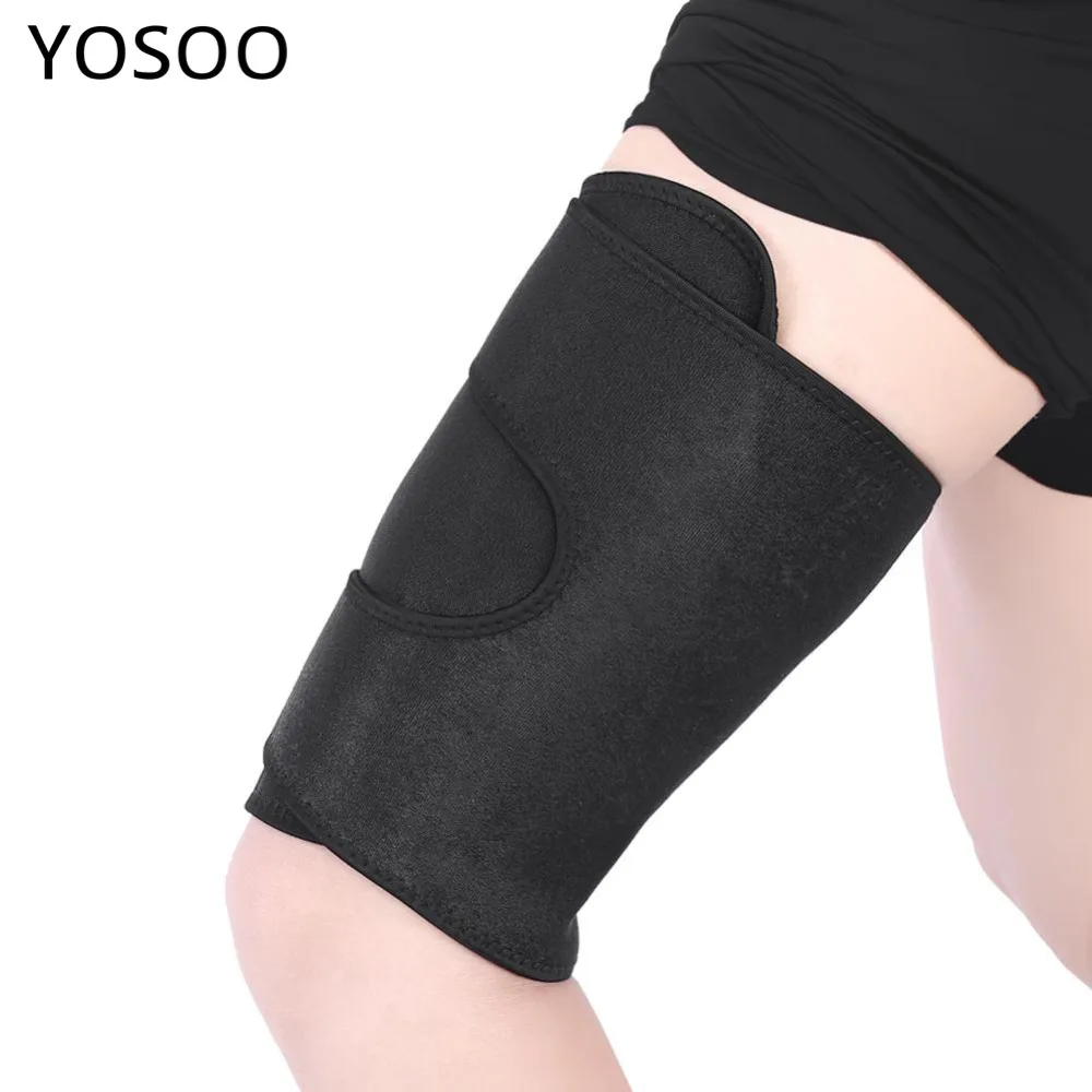 Breathable Thigh Support Braces Knee Pad Pain Relief Muscle Protector