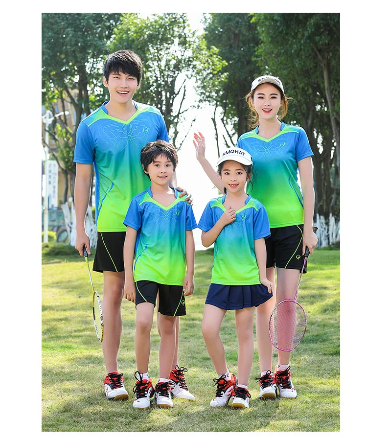 HOWE AO мужской тренировочный костюм для бадминтона Быстросохнущий бег Футбол Форма для бадминтона дышащий спортивный костюм для тенниса одежда - Цвет: Синий