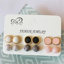 Новые модные женские аксессуары из мультфильма «Холодное сердце» ; вечерние жемчугом цвета: черный, белый, розовый, красивая смешивать и матч 6 пар/компл., высокое качество, прекрасный подарок