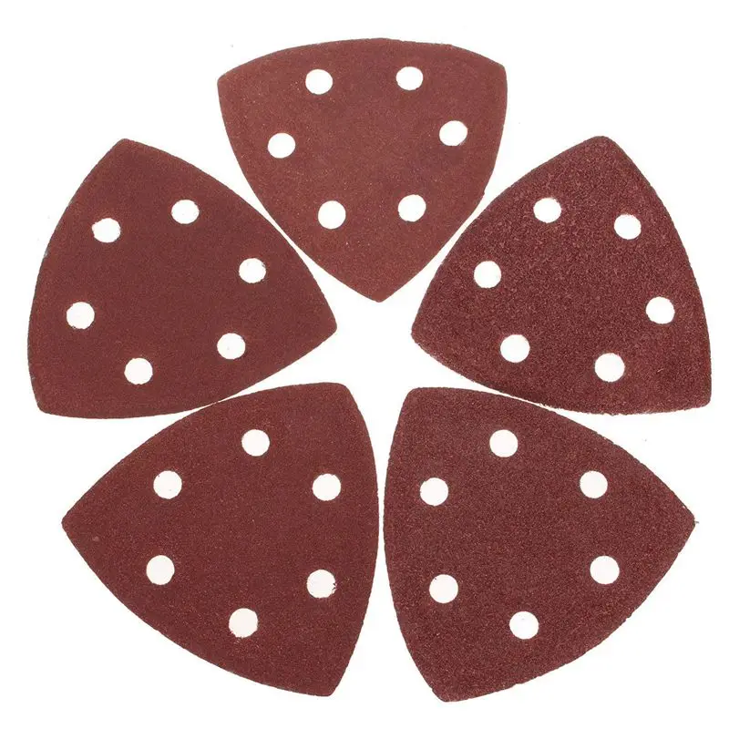 

50pcs 90mm Delta Sanding Sheets 40-180g GRIT/Grinder Paper Pad