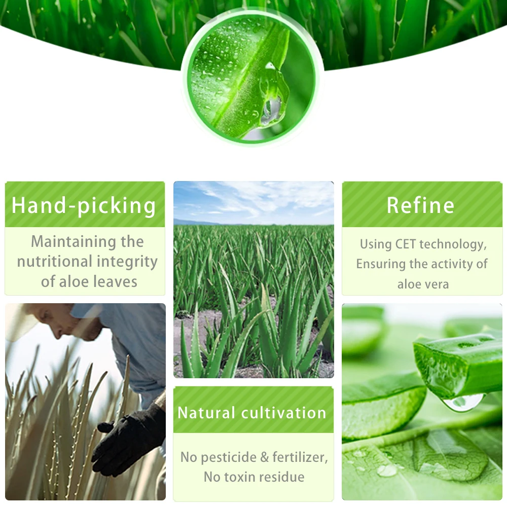 PF79 260ml Pure Natural Aloe Vera Face Moisturizer Whitening Anti Wrinkle Cream Acne Scar Skin Sunscreen Acne Treatment