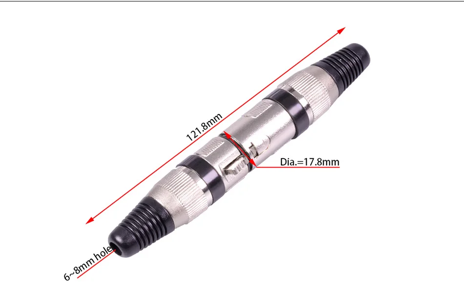 1 шт. XLR разъем 3pin микрофон Микрофон XLR штекер папа XLR Женский Джек мама Адаптер 7 цветов