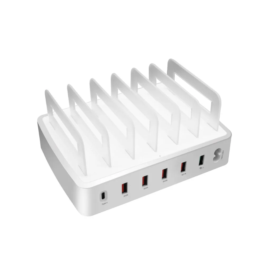 6 портовая зарядная станция USB умный настольный органайзер для зарядки подставка
