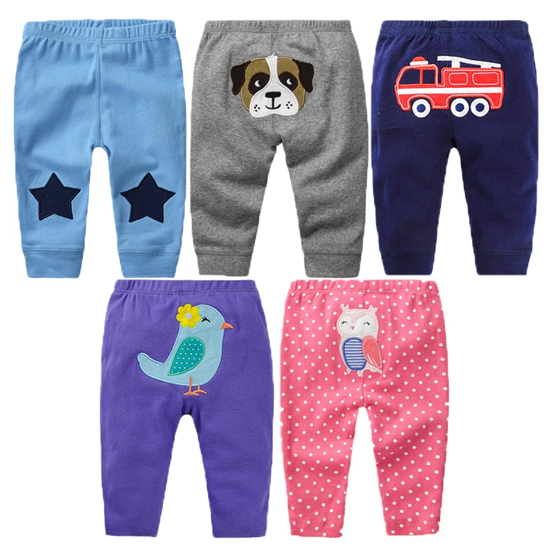 

5Pcs/lot Baby Pants Spring Baby Boy Clothes Cotton Baby Girl Clothing Roupas Bebe Infant Pants Newborn Trousers Kids Costume