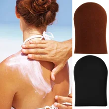 Лучшие Многоразовые тела самостоятельно искусственый загар аппликатор перчатки для загара крем лосьон мусс перчатки самобаннер QQ99