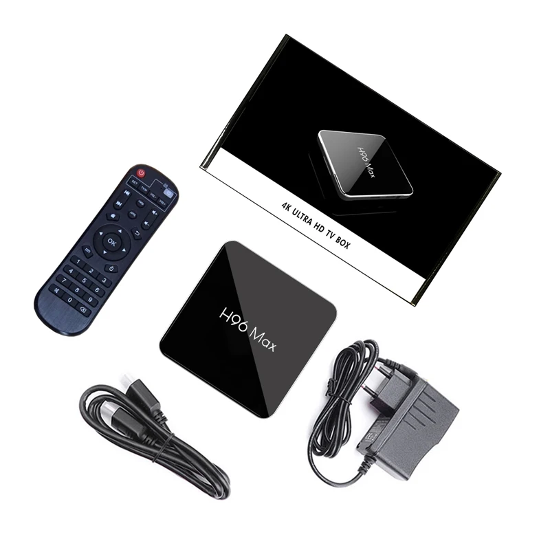 H96 smart tv box h96 max x2 Android 8.1 Amlogic S905X2 4GB RAM 64GB TV BOX H96 H.265 4K 1080p USB3.0 2.4G&5G Wifi Media Player