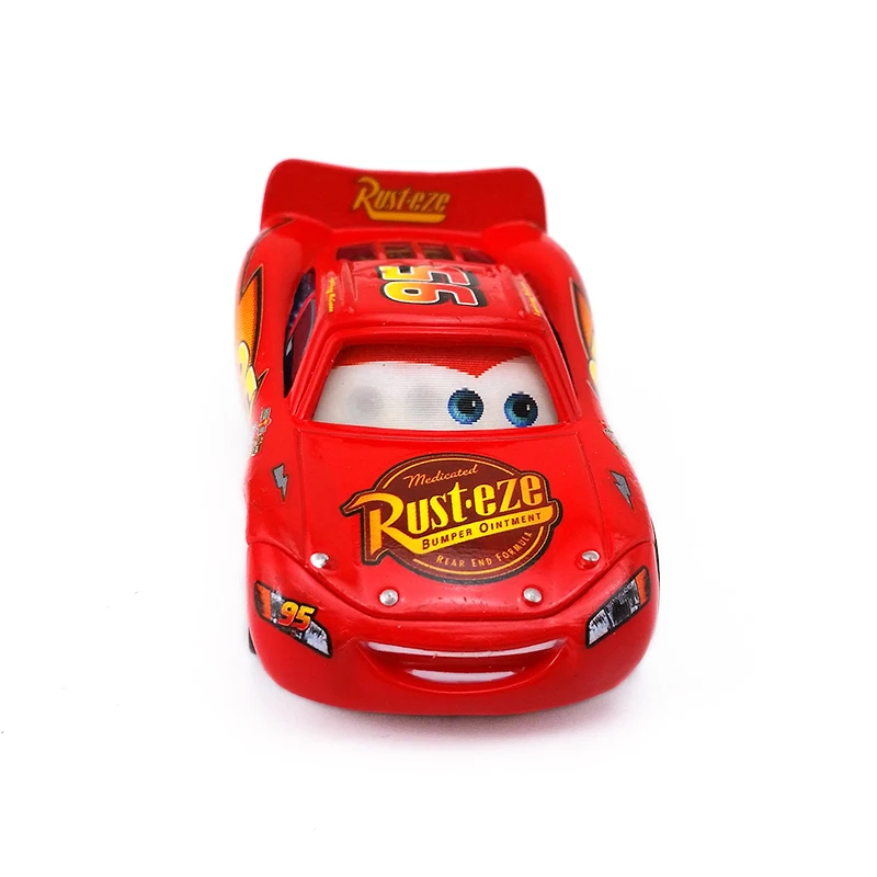 Дисней Pixar машинки радиатор пружины Молния Маккуин флэш глаз литой игрушечный автомобиль 1:55 Свободный абсолютно в и