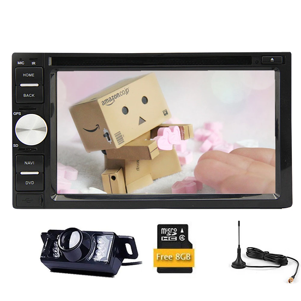Sale MP4 GPS Map Car DVD EQ In Deck TV Sub Stereo PC Auto Radio Video Logo AMP FM AM MP3 Autoradio iPod CD USB System 14