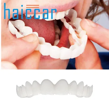 

HAICAR Teeth Comfort Fit Flex Cosmetic Teeth Denture Teeth Top Cosmetic Veneer N# dropshipping