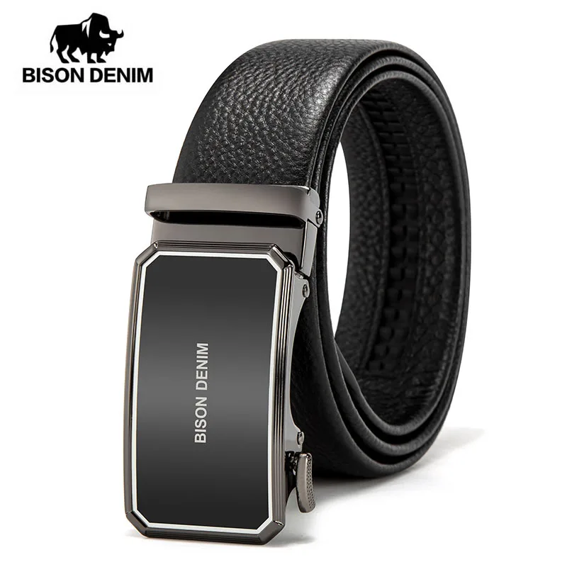 

BISON DENIM Male Waist Strap Men's Belts Luxury Man Fashion Belt Luxury Brand for Men High Quality Automatic Buckle Belt N71460