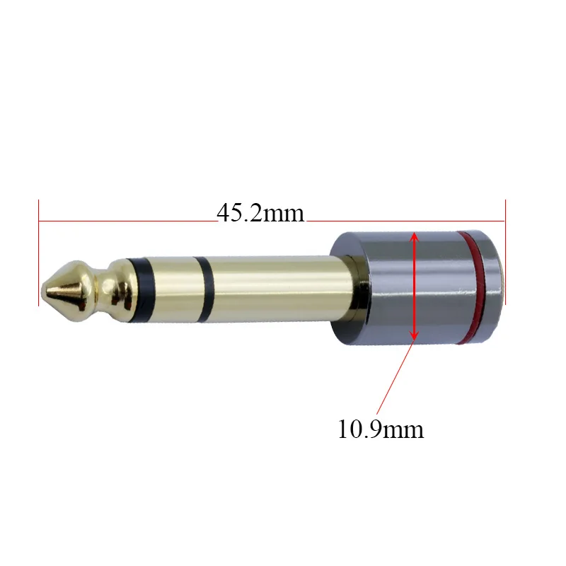 6.35mm male plug to 3.5mm female jack