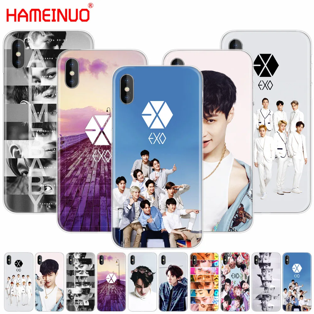 HAMEINUO Kpop exo чехол для сотового телефона Lucky one iphone X 8 7 6 4 4s 5 5s SE 5c 6s plus | Мобильные