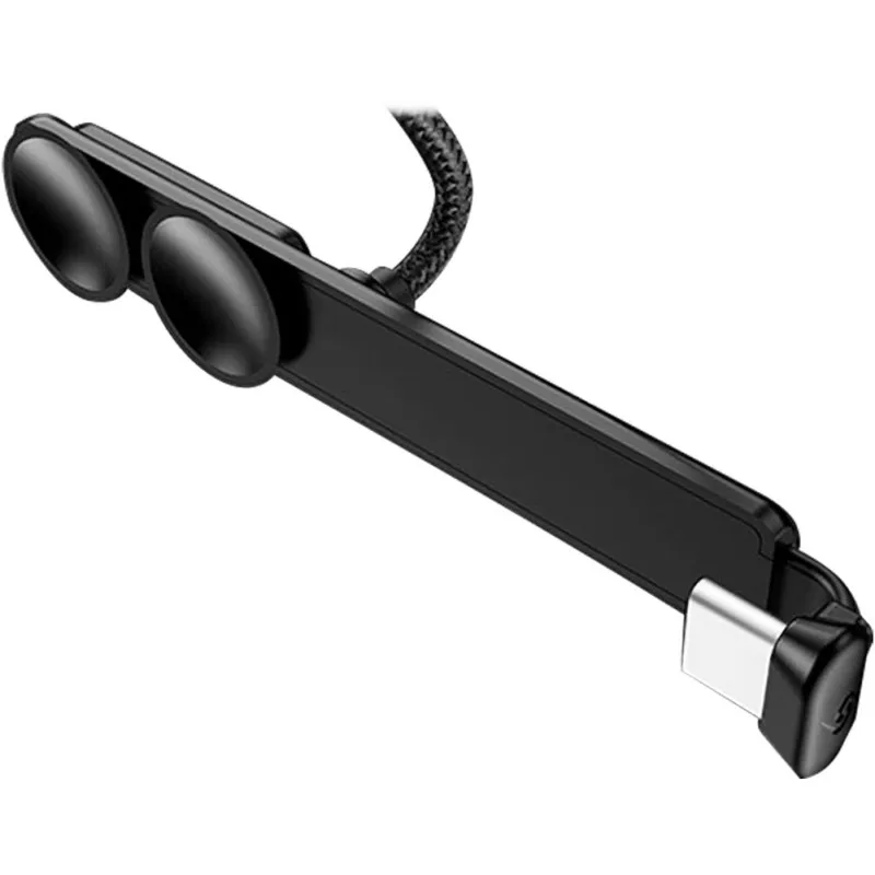 

1.5M 180 Degree Angle Charging Cable for IPhone Type-C, Double Suction Cup Data Cord for game