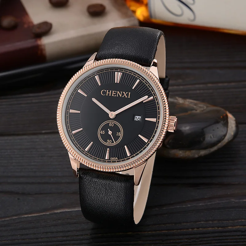 

En'S Watch Waterproof Casual Simple Fashion Belt Calendar Men'S Watch Luminous Watch Imported Movement Quartz Watch