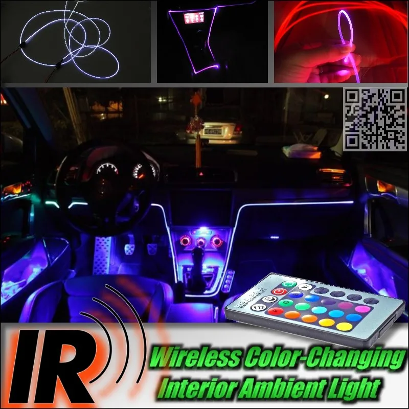 Car insede tuning Color Changing Optical Fiber Band Light For Kia KX3