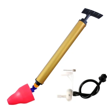 

Powerful toilet dredge Suction Plunger Dredger Cleaner Drain Buster Two Suckers toilet pumping Sink Cleaning Tool mx7031203