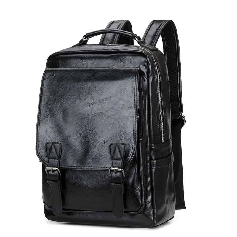 men's college bags business backpacks for men leather bagpack laptop