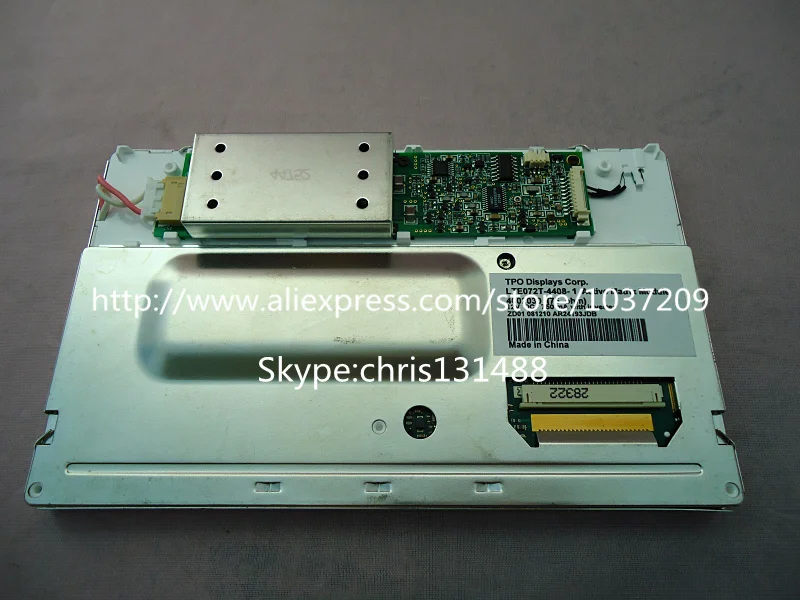 

LTE072T-050 mobile Display Systems 12V LCD module for Peugeot Citroen C5 Navigation car audio system screen TPO LTE072T-4408-1
