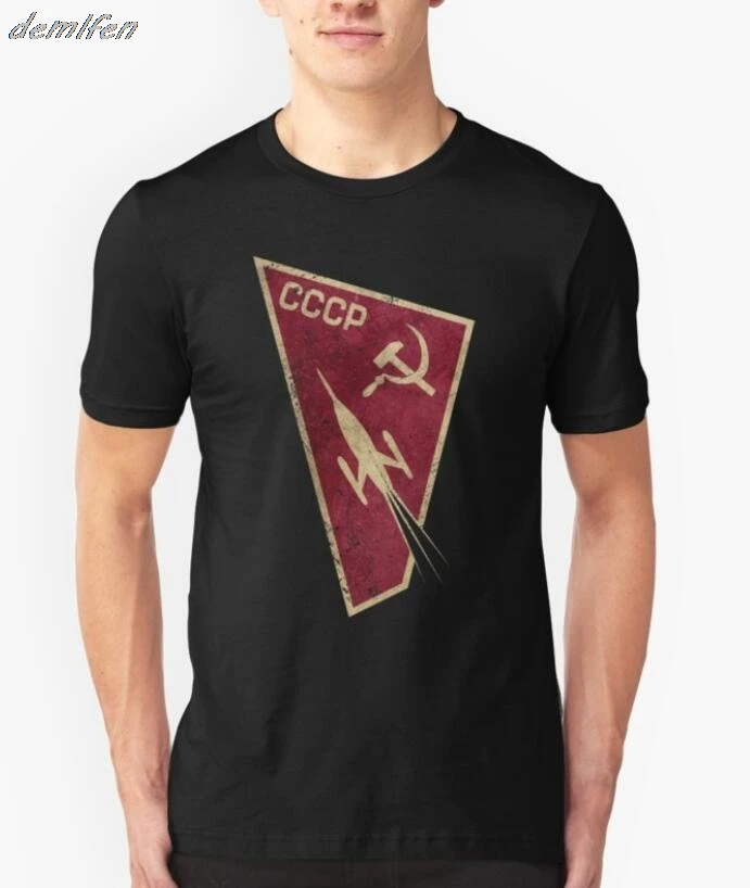 Россия, CCCP, футболка с изображением Ю. Гагарина, мужские популярные футболки с коротким рукавом, семейная футболка с советским космонавтом, 1961, мужские футболки, топы СССР - Цвет: 23