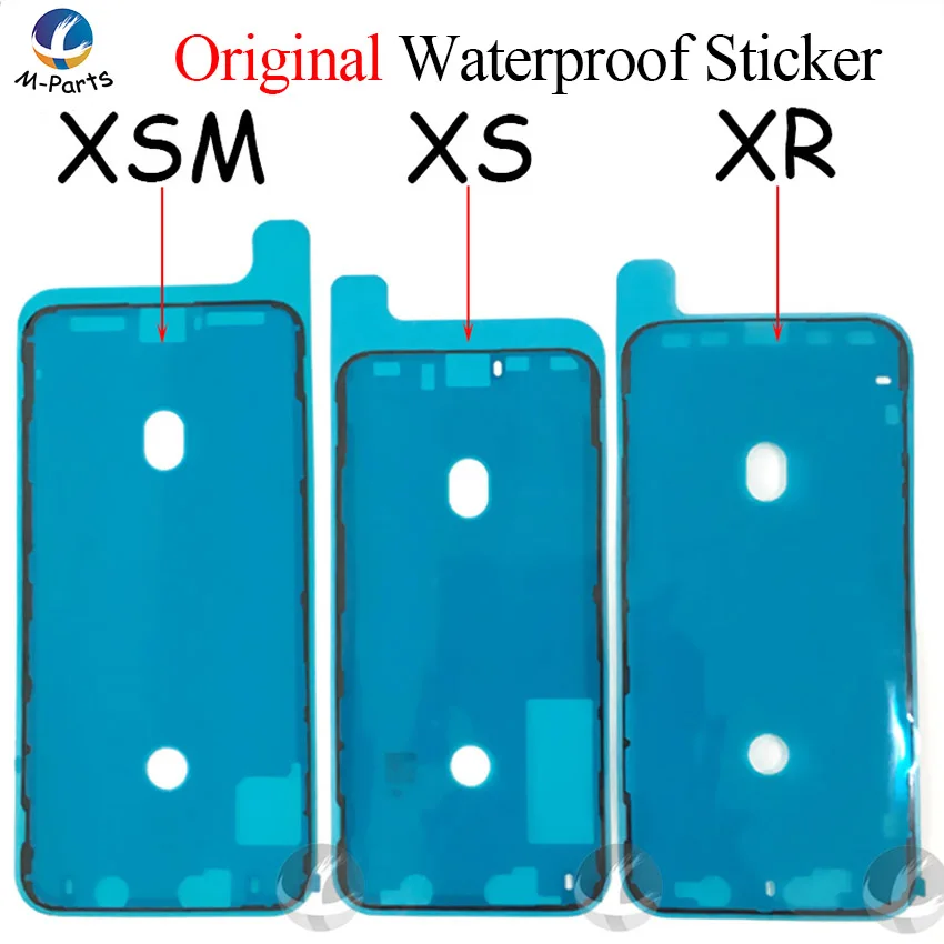 100 шт., водонепроницаемая наклейка для iPhone 6S 7 8 Plus X XS MAX XSM XR, рамка для ЖК-дисплея, лента для уплотнения, клей, 3M, клей для ремонта