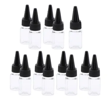 

15Pcs 10mL Square Cosmetics Sample Bottles Makeup Jars Refillable Containers