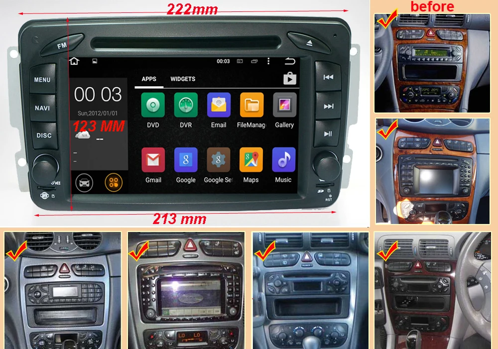 Best HIRIOT Car Android 7.1 DVD GPS Player For MERCEDES BENZ W203 W209 W639 W168 W163 W463 VITO VIANO VANEO Radio Wifi/4G MAP BT DAB+ 1 Best HIRIOT Car Android 7.1 DVD GPS Player For MERCEDES BENZ W203 W209 W639 W168 W163 W463 VITO VIANO VANEO Radio Wifi/4G MAP BT DAB+ 1