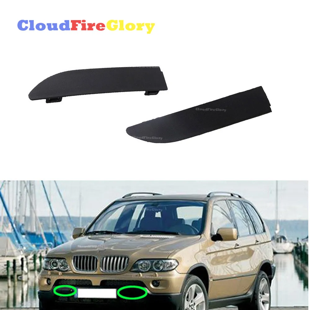 For BMW X5 E53 2000-2003 New Front Bumper Tow Hook Cover Cap Right Unpainted