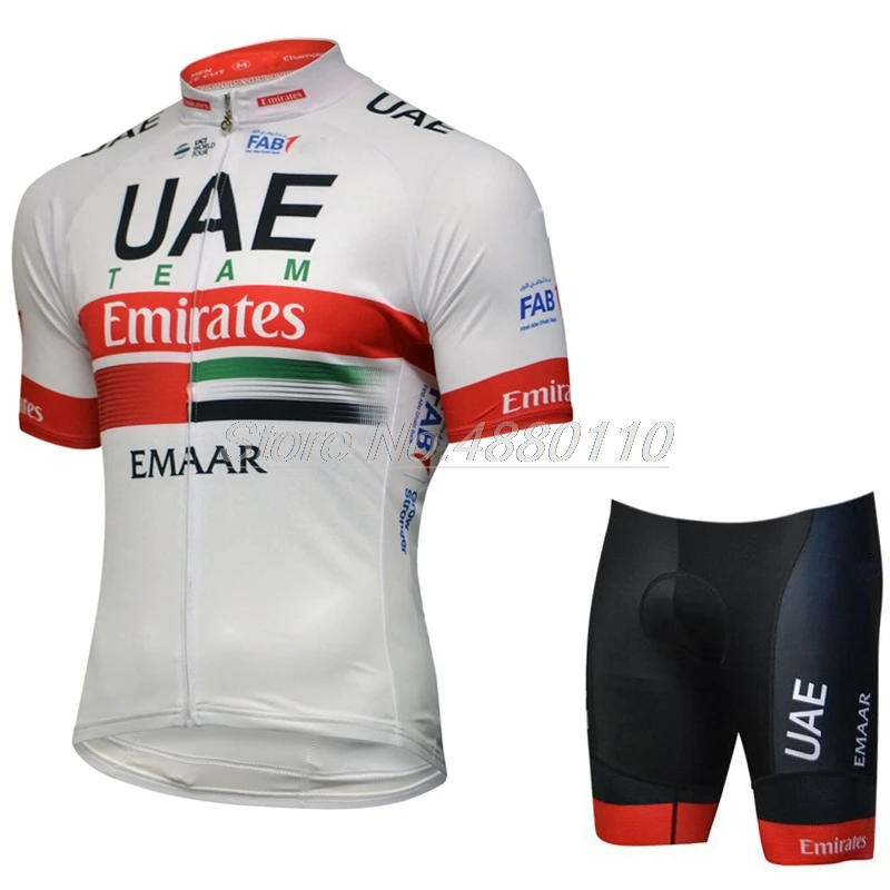 الإمارات فريق 2019 الدراجات جيرسي الدراجة مريلة مجموعة تي شيرتات قصيرة للأطفال روبا Ciclismo رجل الصيف الجافة سريعة برو ركوب الدراجات مايوه السرا...