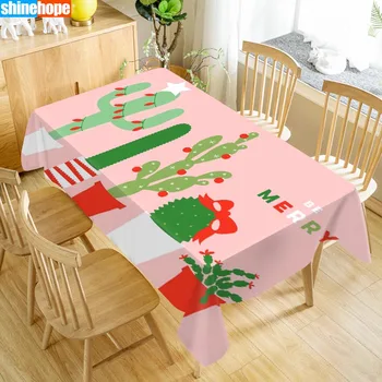 

Cactus Tablecloth Cloth Thicken Oxford Rectangular Table Cloth for Wedding Customizable size 100X140cm/140X200cm