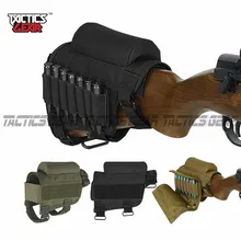 Нейлоновый Тактический приклад винтовка разгрузка Riser Pad патроны картриджи держатель носитель мешок круглая ракушка мешок для патронов