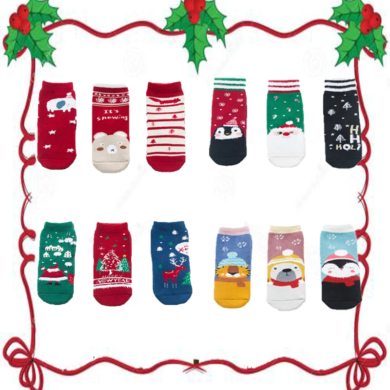 Г., рождественские носки, 3 пары Рождественский подарок для детей, унисекс, забавные рождественские носки с героями мультфильмов для милых маленьких девочек и мальчиков, зимние