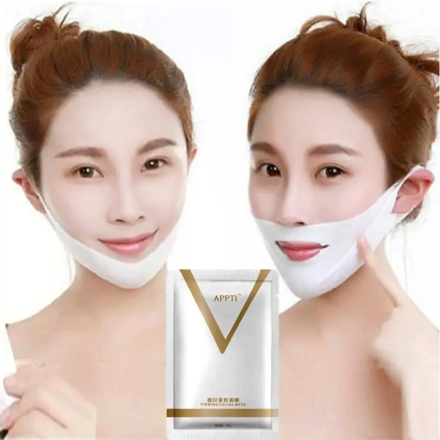 

4D Double Chin Slimmer Patch V Shape Mask Tension Slimming Eliminate Edema Lifting Firming Thin Masseter Face Care Tool