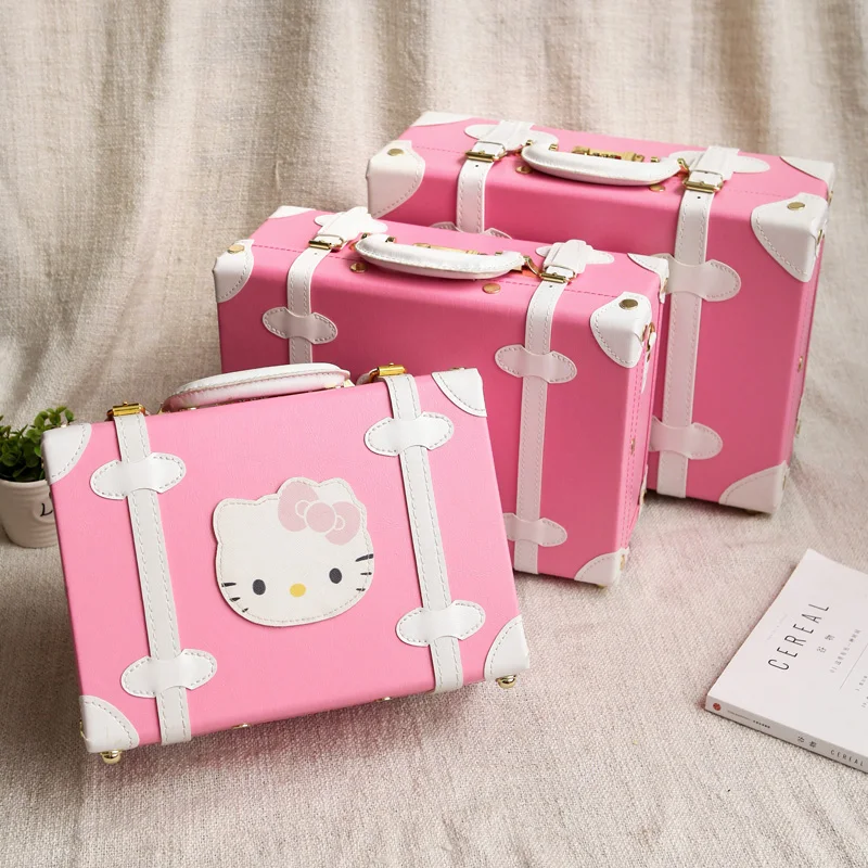 Cartoon child luggage bag cosmetic box mini suitcase female small box
