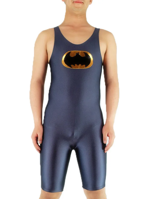 Batman cosplay costume Adult Superheroes Sleveless lycra spandex zentai