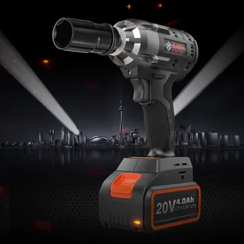 Price Impact Wrench Brushless Cordless Electric Wrench Power Tool 320N.m 4.0Ah Positive And Negative