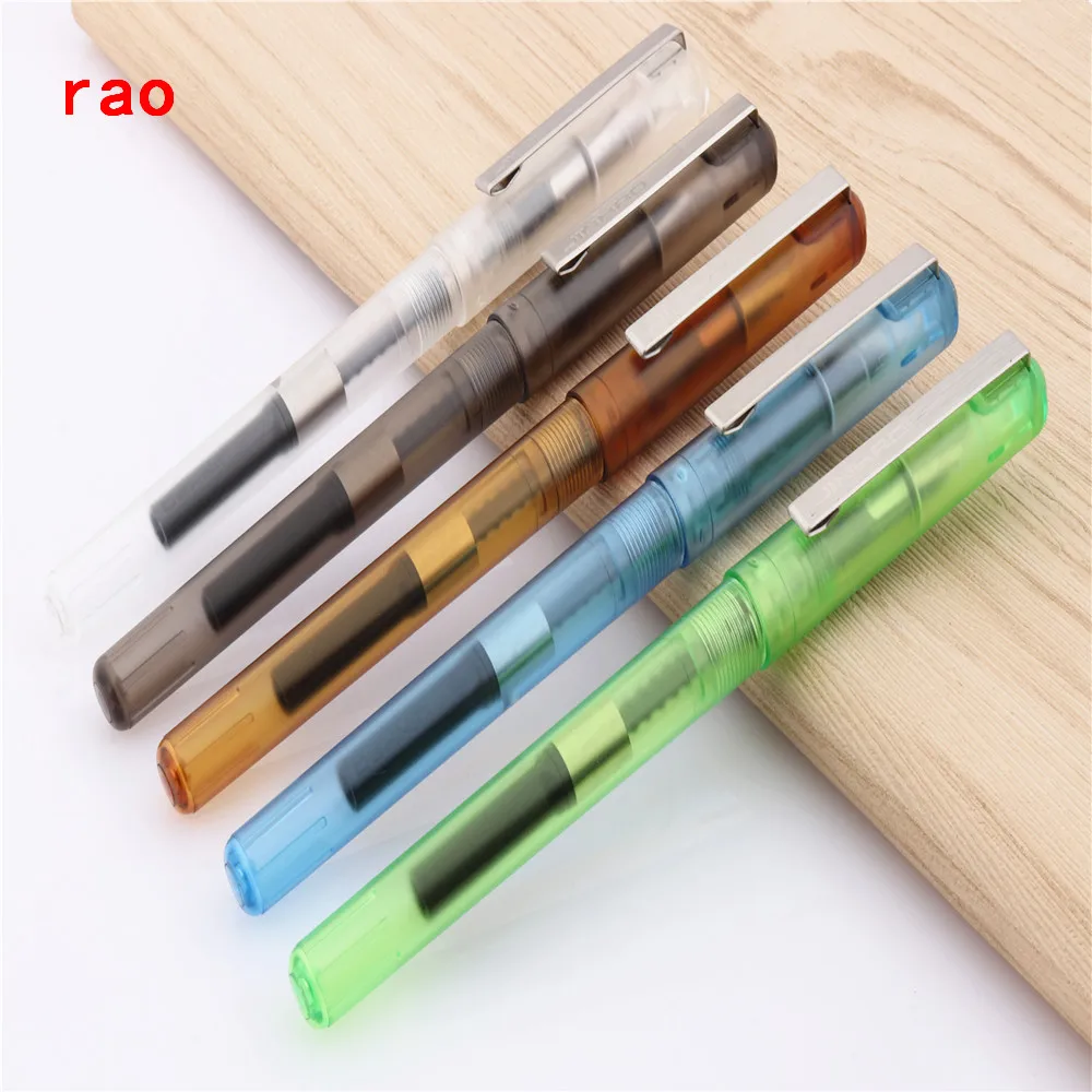 

JINHAO 991 Transparent Colour Students School office Fine nib Fountain Pen New
