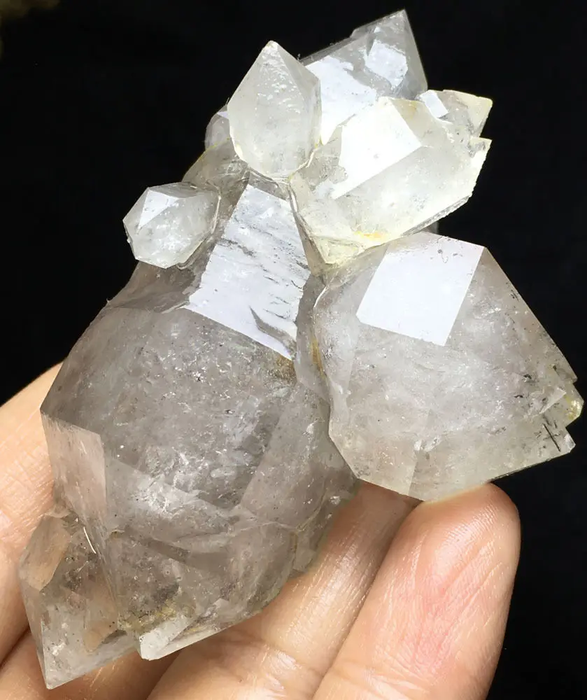 

97g Unique Natural skeletal Elestial QUARTZ Crystal Cluster Mineral Specimen rock specimen
