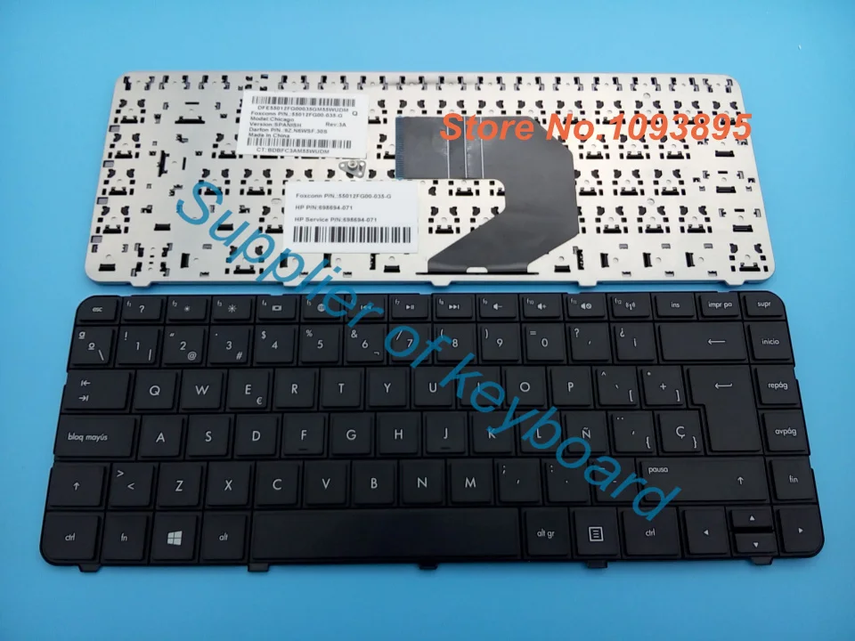 Новая испанская клавиатура для HP CQ58 431 435 436 450 455 650 655 630 631 1000 2000 CQ430 CQ431 CQ635 |