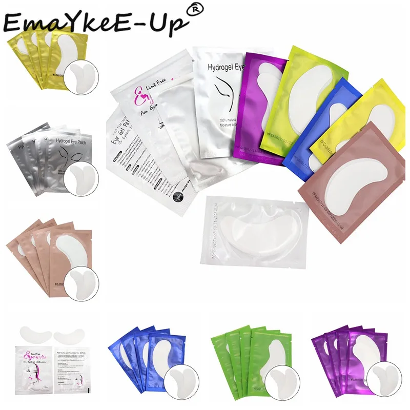 

100 Pairs/Lot Lint Free Under Eye Patches Eyelash Extension Paper Patches Eye Tips Sticker Wraps Lash Eye Pads Make Up Tools
