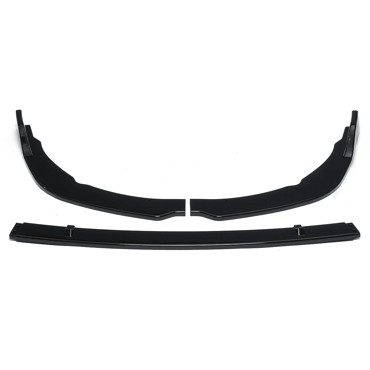 

3pcs Car Gloss Black Front Bumper Lip Cover Trim Protector Spoiler Splitter Diffuser For Toyota Camry 2018 2019 SE XSE