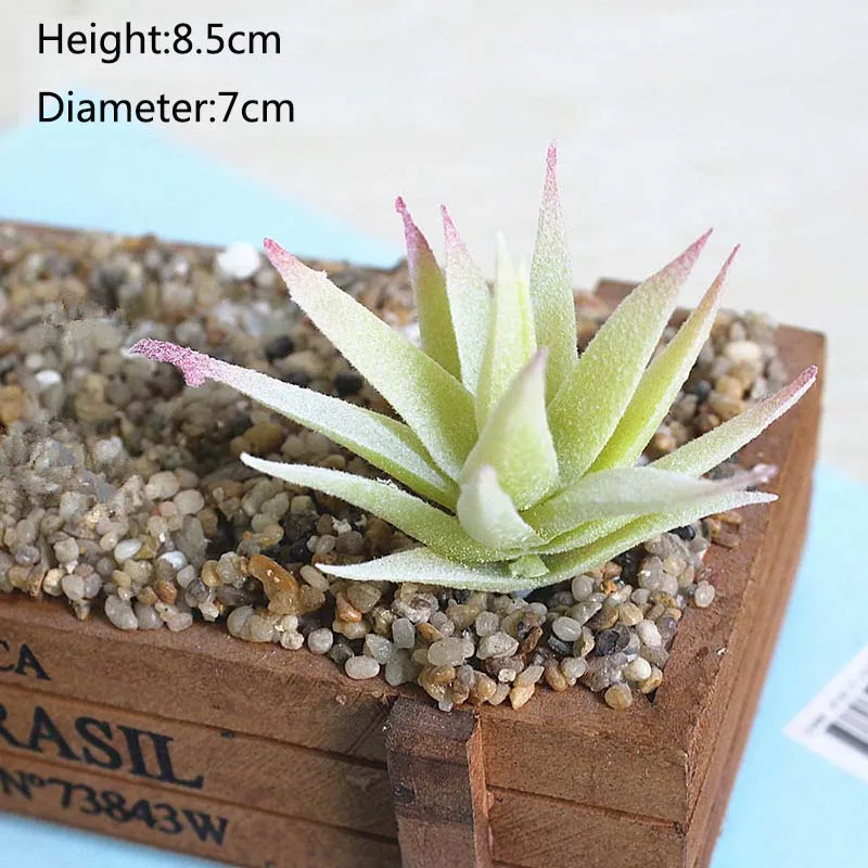 Алоэ сад DIY Искусственные Украшения Белый кактус Домашние Растения суккулент