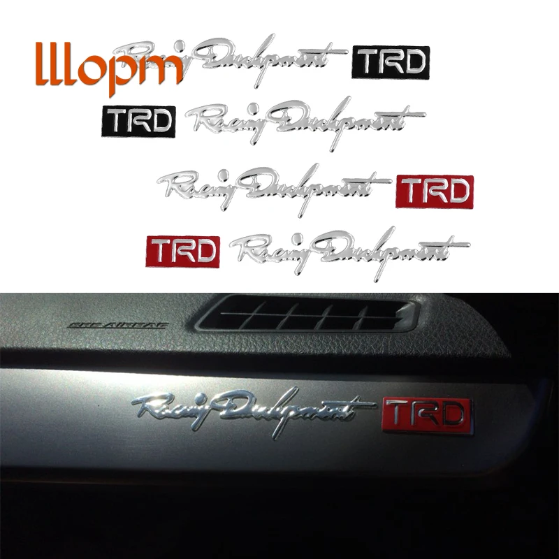 

2pc Trd Car Sticker Reflective Auto Car Handle Door Knob Sticker Decal For Toyota Highlander Camry CHR YARiS L Crown Car-Styling