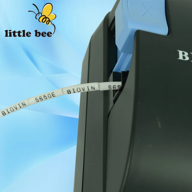 S650E 영어 버전 케이블 라벨 ID 프린터, 전자 레터링 기계, PVC 튜브 수축 튜브 프린터