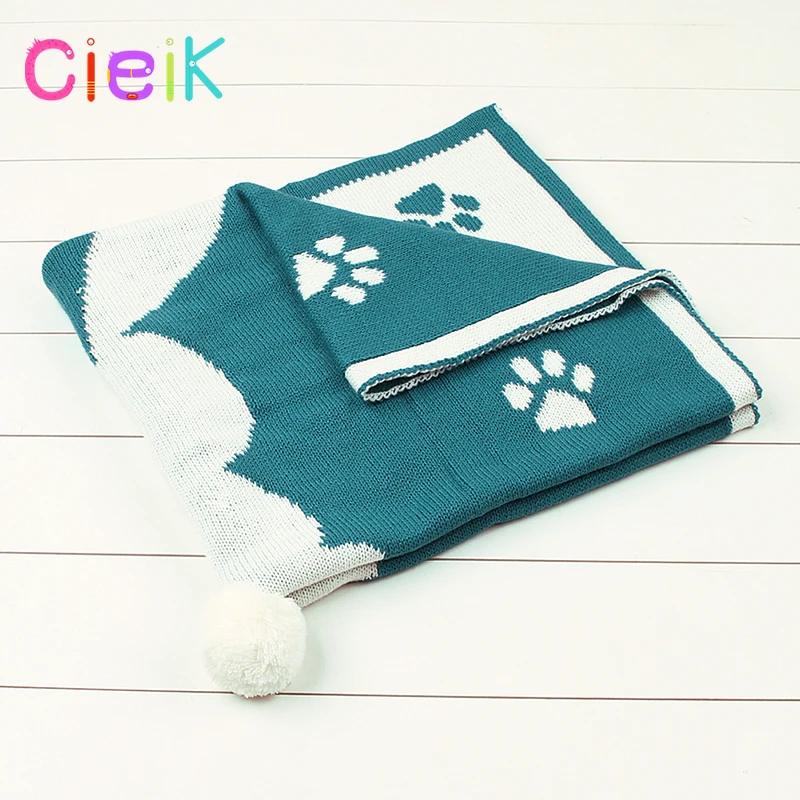 CieiK Baby Blanket Animal Bunny Muslin Floral Swaddle Newborn Girl Boy Soft Wrap Kids Photo Playing Knitted Warm Children Towel  (6)