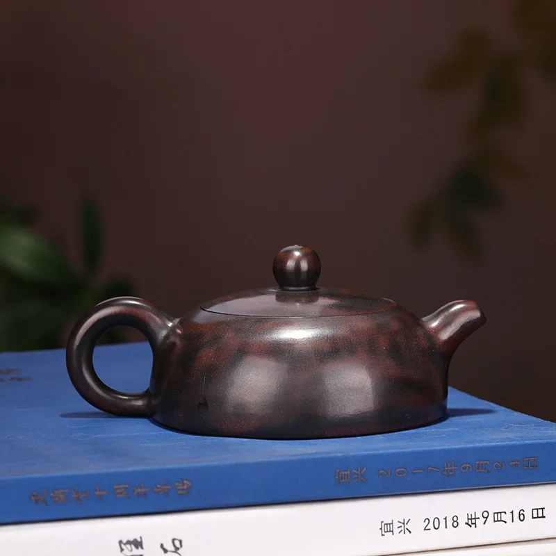 Исин темно-красный эмалированный керамический чайник ручной работы сделать сырой руды циньчжоу грязи полмесяца чайный горшок бытовой чайный набор смешанная партия
